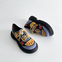 Artful Cartoon Platform Casual Shoes - Thumbnail 5