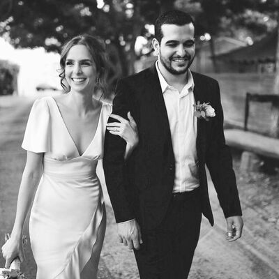 Sheath Wedding Dress, V-neck Satin Wedding Gown, Satin Bridal Dress