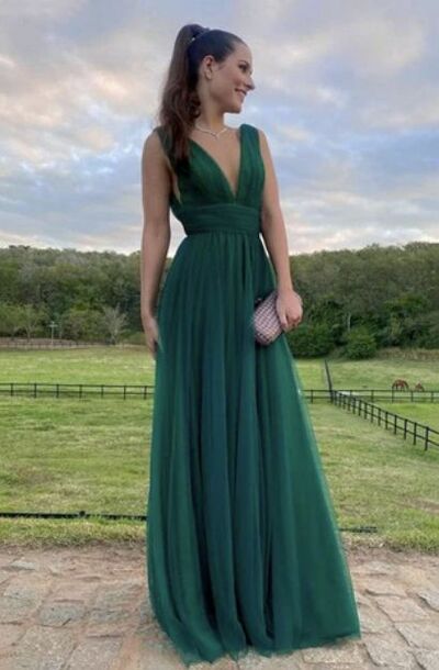 Elegant Mother of the Bride/Groom Dress Green A Line Evening Formal Prom Dress
