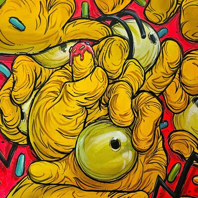 Painting by moi martos "homer unstructured study" 