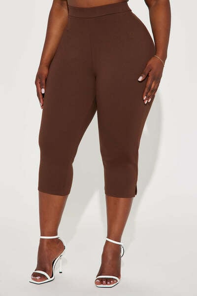 Brown Capri Leggings