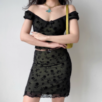 Rose mesh hip skirt - Thumbnail 1