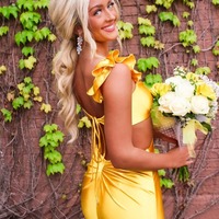 Charming Sweetheart Violet Satin Long Mermaid Prom Dresses,PD230943 - Thumbnail 6