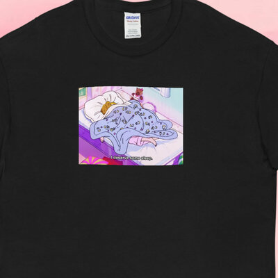 Sailor Moon I Deserve Some Sleep T Shirt in Black
