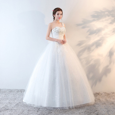 Fashion new white wedding dress 