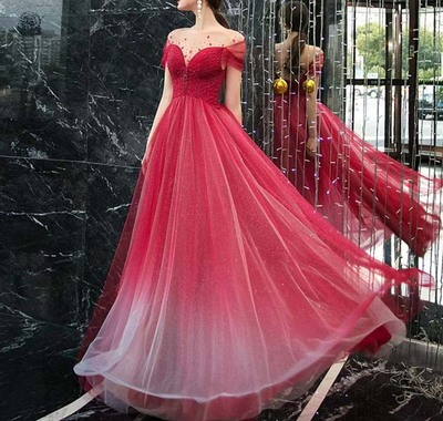 New Fashion Banquet Performance Evening Party Dress