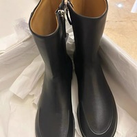 Women's retro Martin boots with side zipper slim flat ankle boots - Thumbnail 6