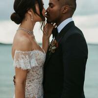 Sexy Mermaid Lace Wedding Dress, Off Shoulder Lace Wedding Gown Bridal Dress - Thumbnail 2