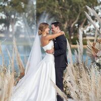 Sexy Two Pieces Wedding Dress, Satin Wedding Gown Bridal Dress - Thumbnail 2