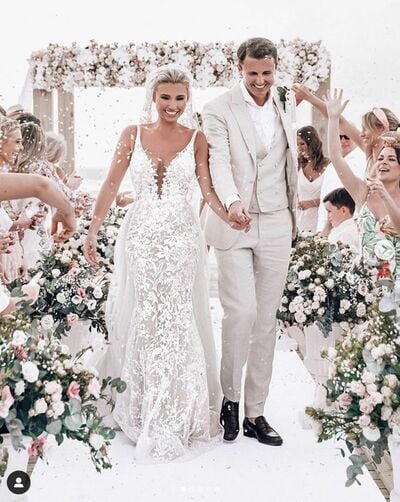  Sexy Mermaid Wedding Dress, Luxury Appliques Wedding Gown Bridal Dress