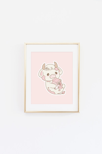 Rainbow Milk Cow Print (Choose Your Color)