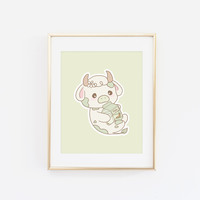 Rainbow Milk Cow Print (Choose Your Color) - Thumbnail 4