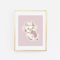 Rainbow Milk Cow Print (Choose Your Color) - Thumbnail 7