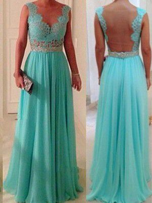 Elegant Mother of the Bride/Groom Dress Blue Lace Appliques Evening Formal Prom Dress