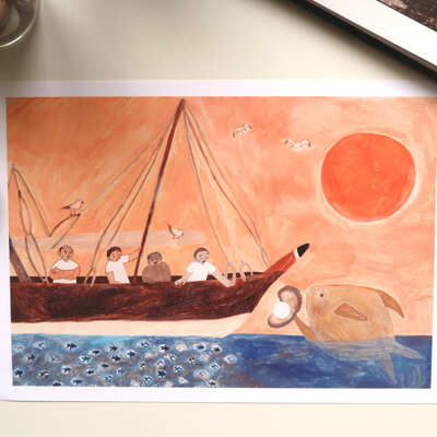 A gift from sea giclée print 🐟