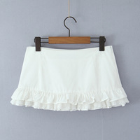 Sexy low waist ruffled mini skirt - Thumbnail 2