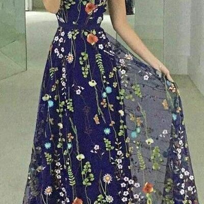 Elegant mother of the bride/groom dress lace a line evening formal prom dress