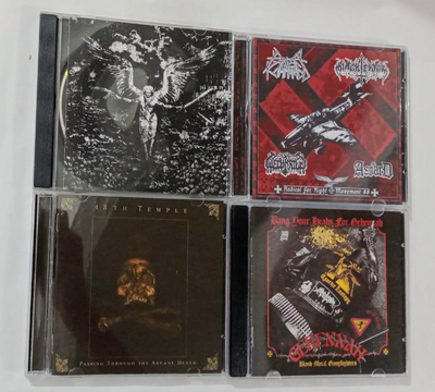 UNSALVATION , BLACK TERROR -ASGARD, TRIBUTE GEHENNAH Cds