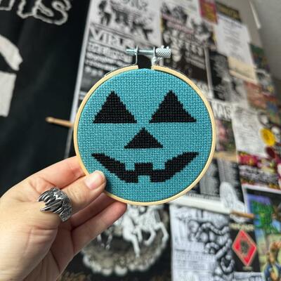 4" blue pumpkin hoop
