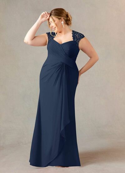 Elegant Mother of the Bride/Groom Dress Sheath Plus Size Evening Formal Prom Dress