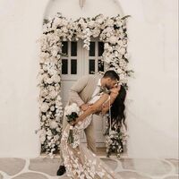 Sexy Mermaid Wedding Dress, Open Back Appliques Tulle  Wedding Gown Bridal Dress - Thumbnail 3