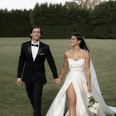 Sexy a-line wedding dress, thigh split wedding gown bridal dress - Thumbnail 2