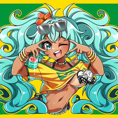 8.5" x 11" brazilian miku