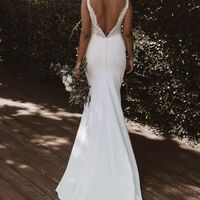 Sexy V-neck Wedding Dress, Tulle  Wedding Gown Bridal Dress - Thumbnail 2