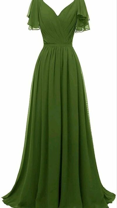 Elegant Mother of the Bride/Groom Dress Green A Line Evening Formal Prom Dress
