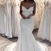 Sexy Lace Wedding Dress, Mermaid Wedding Gown Bridal Dress - Thumbnail 1