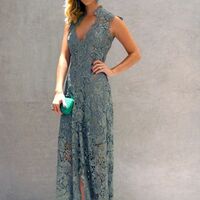 Elegant Mother of the Bride/Groom Dress Lace Evening Formal Prom Dress - Thumbnail 3