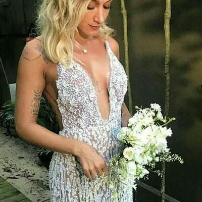 Sexy luxury deep v-neck wedding dress, bling bling backless tulle wedding gown bridal dress