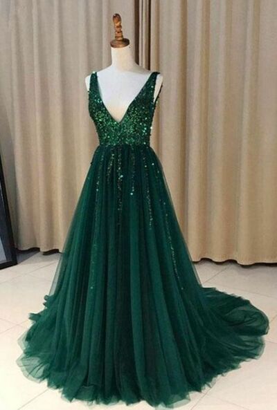 Elegant Mother of the Bride/Groom Dress Green Crystals Beading Evening Formal Prom Dress