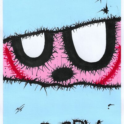 👀drawing by celipe perroloco "i spy" 