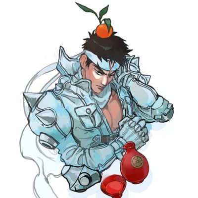 Jin saotome transparent sticker
