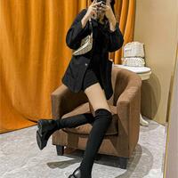 Women's genuine leather over knee boots - Thumbnail 1