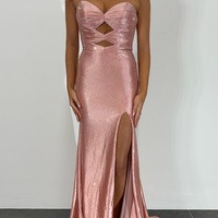 Charming Sweetheart Green Satin Long Mermaid Prom Dress with Beading , PD231020 - Thumbnail 2