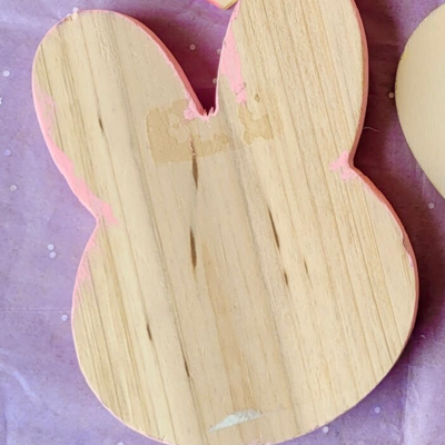 4 x 5 moon princess - bunny shaped painting