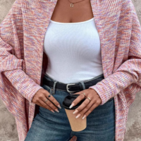 Temperament Solid Color Long Sleeved Hooded Jacket - Thumbnail 3