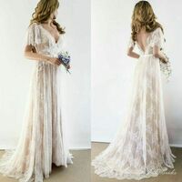 Elegant Ball Gown Lace Appliques Wedding Dress Bridal Gown - Thumbnail 1