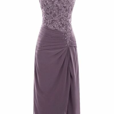 Elegant mother of the bride/groom dress sheath lace evening formal prom dress