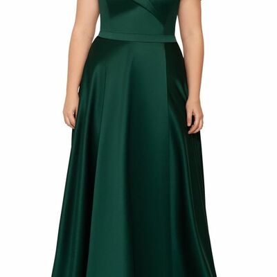 Elegant mother of the bride/groom dress green a line evening formal prom dress