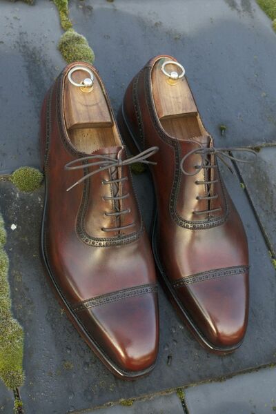 Timeless Style and Superior Craftsmanship Brown Cap Toe Shoes