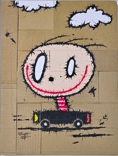 🧳Painting by Celipe Perroloco "City Boy" 