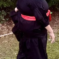 Black Dress w/ Headwrap - Thumbnail 1