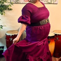 Purple Dress w/ Headwrap - Thumbnail 2