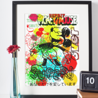 A3 Print by Judas Arrieta "SUPER MICKEY" - Thumbnail 2
