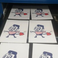 Silkscreen Print by Celipe Perroloco "Love Bomb"  - Thumbnail 2