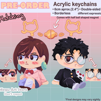 Momokarun matching keychains set - Thumbnail 2