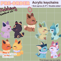 Eeveelutions matching keychains - Thumbnail 1